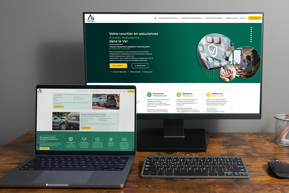Agence création / refonte de site internet à Toulon, performants modernes et optimisés. Améliorer votre visibilité, renforcer votre image de marque
